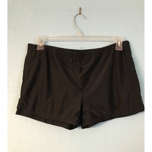 Black Tankini Swimsuit Top Tie Front Sleeveless Swimwear - Picture 4 of 4